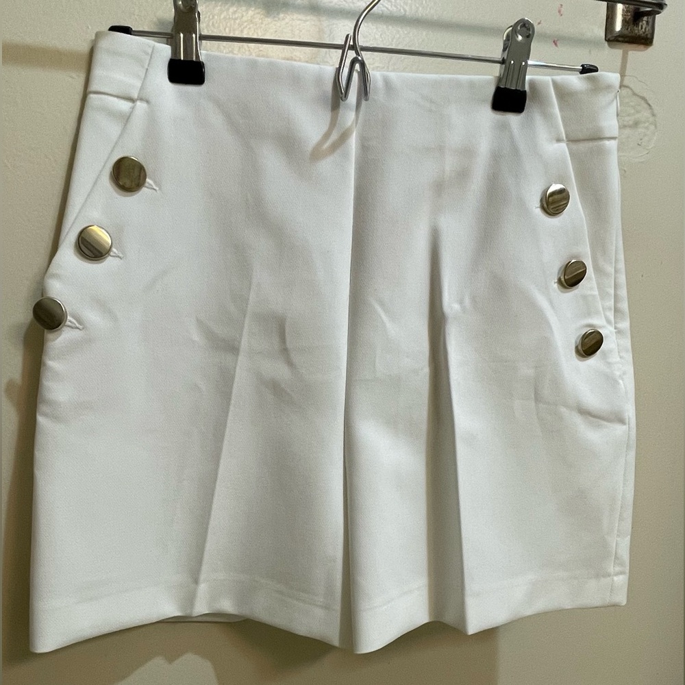 Zara High Waisted Nautical Tailored Shorts